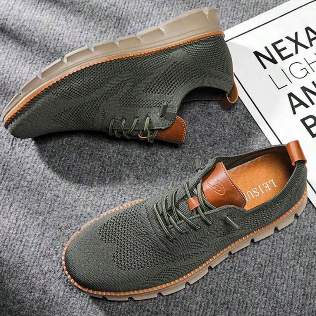 Eleganckie i wygodne męskie buty Jason z oddychającego materiału flyknit, ponadczasowy styl