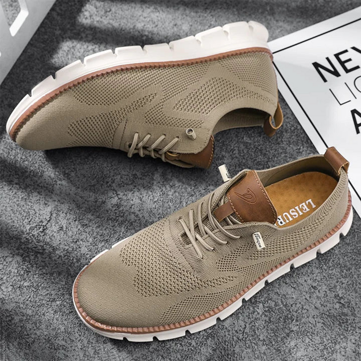 Eleganckie i wygodne męskie buty Jason z oddychającego materiału flyknit, ponadczasowy styl