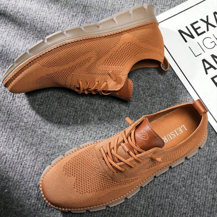 Eleganckie i wygodne męskie buty Jason z oddychającego materiału flyknit, ponadczasowy styl