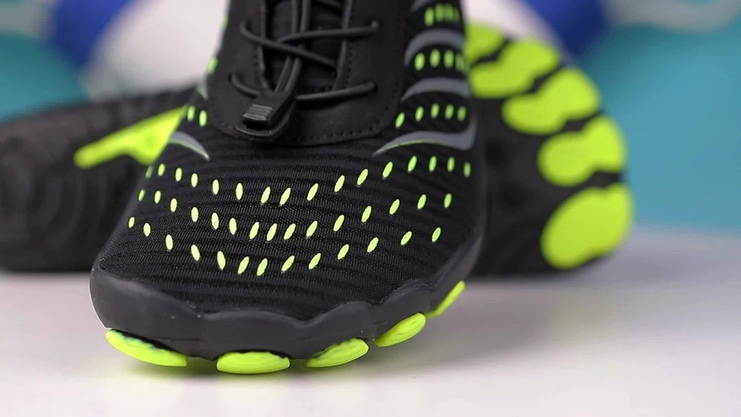 Lekkie buty do wody unisex, oddychające, antypoślizgowa podeszwa, widok z góry