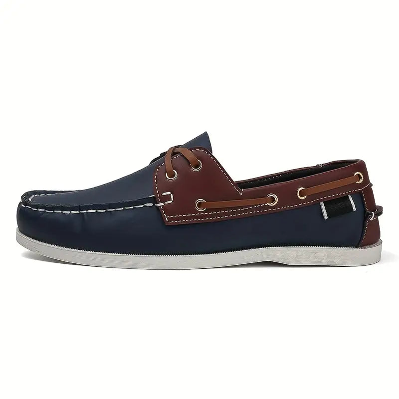 Męskie mokasyny retro w kolorze jasnobrązowym, klasyczny styl, idealne na wyjścia lub spacery, zapewniające trwały komfort i elegancję.