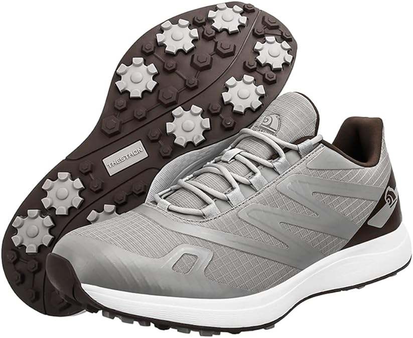 Ultralekkie i wodoodporne buty golfowe z solidnymi kolcami, w nowoczesnym stylu, dostępne w wielu kolorach.