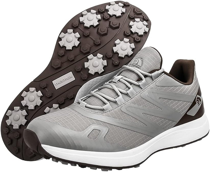 Ultralekkie i wodoodporne buty golfowe z solidnymi kolcami, w nowoczesnym stylu, dostępne w wielu kolorach.