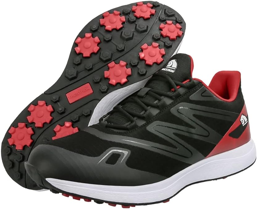 Ultralekkie i wodoodporne buty golfowe z solidnymi kolcami, w nowoczesnym stylu, dostępne w wielu kolorach.