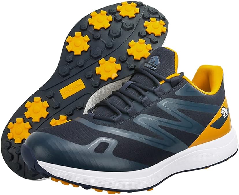 Ultralekkie i wodoodporne buty golfowe z solidnymi kolcami, w nowoczesnym stylu, dostępne w wielu kolorach.