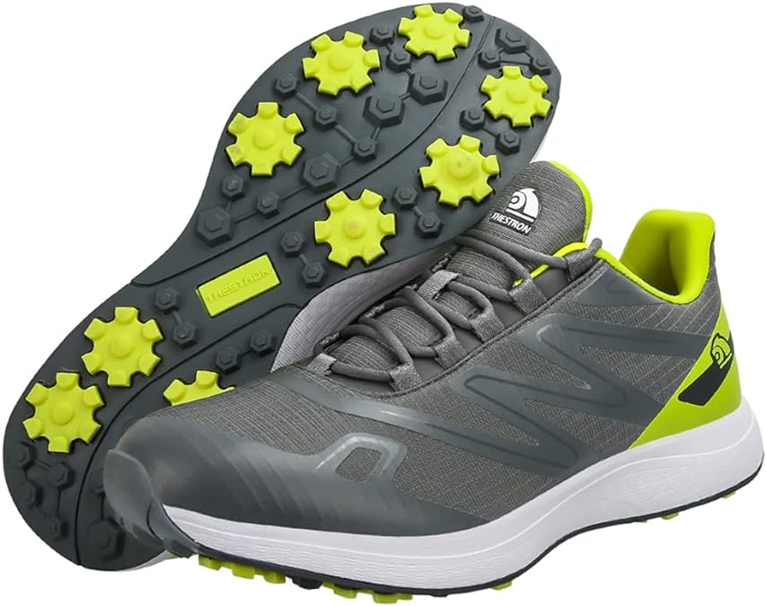 Ultralekkie i wodoodporne buty golfowe z solidnymi kolcami, w nowoczesnym stylu, dostępne w wielu kolorach.