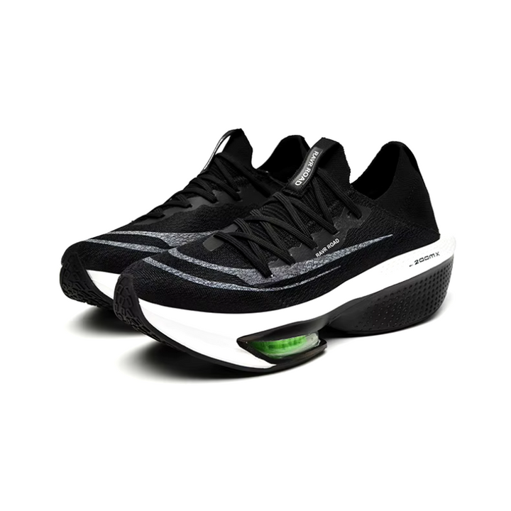 Lekkie damskie buty do biegania Stride Air, widok boczny, szary design, technologia Airflow dla lepszej oddychalności.