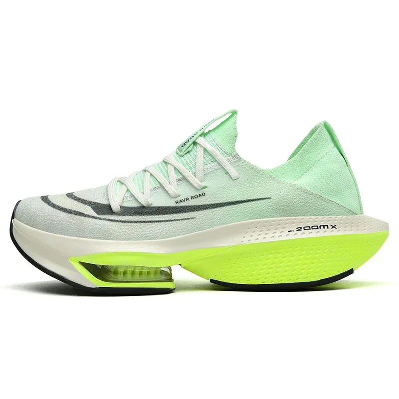 Lekkie damskie buty do biegania Stride Air, widok boczny, szary design, technologia Airflow dla lepszej oddychalności.
