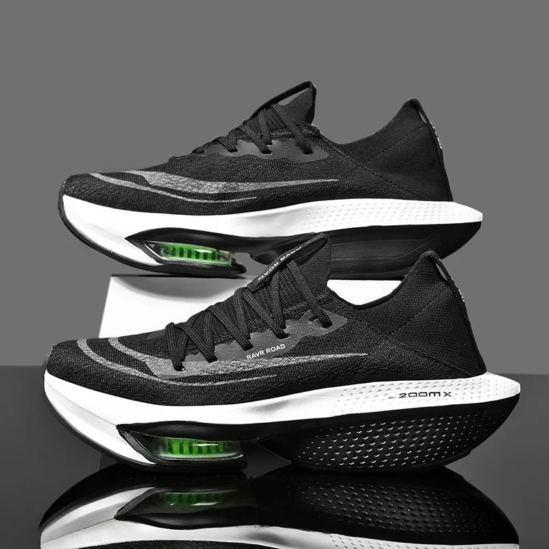 Lekkie damskie buty do biegania Stride Air, widok boczny, szary design, technologia Airflow dla lepszej oddychalności.