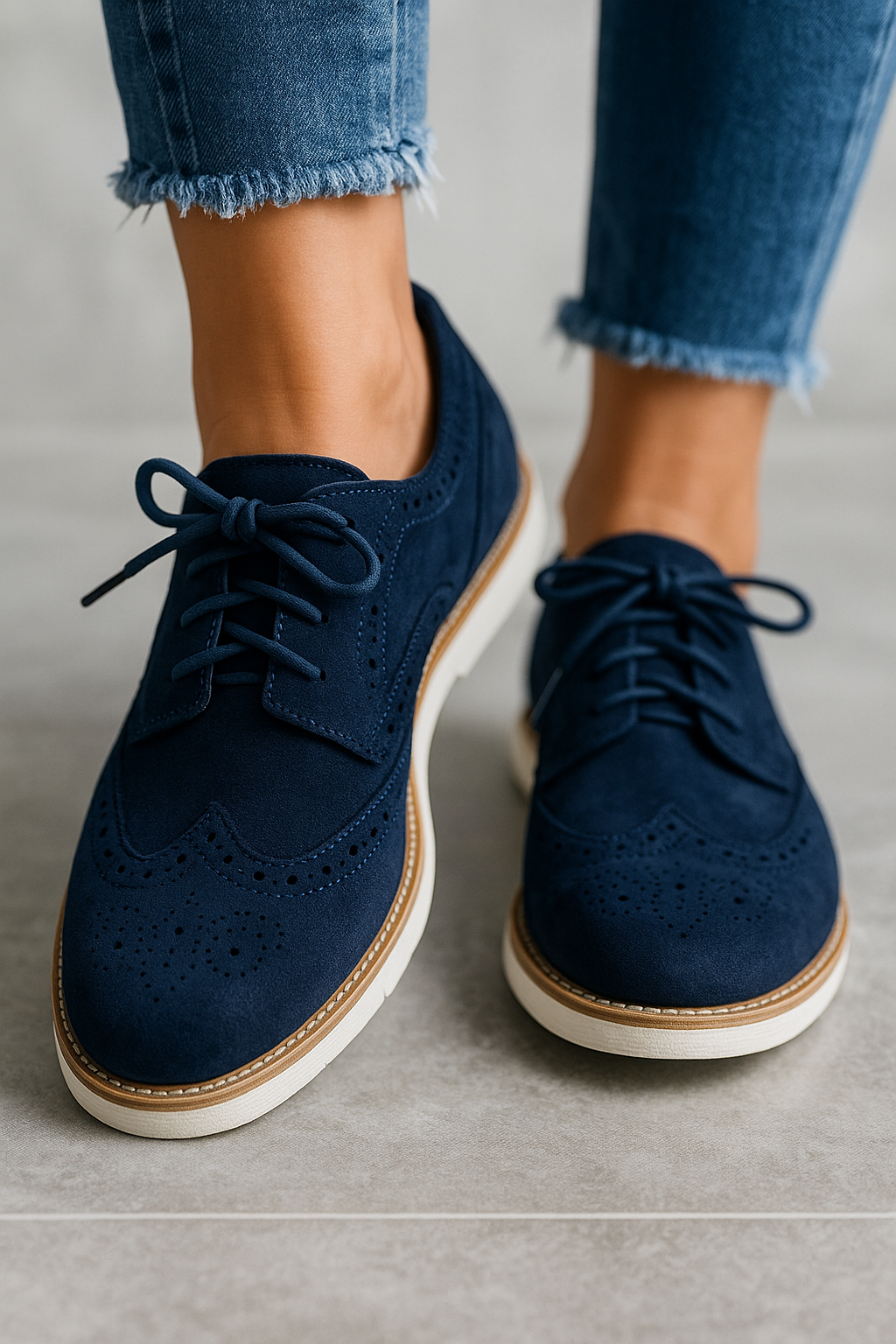 Damskie eleganckie buty skórzane ze sznurowadłami, nowoczesny i zgrabny design, idealne na formalne okazje.