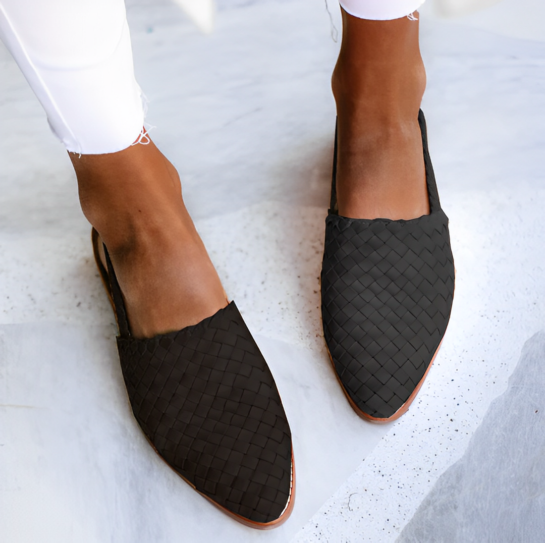 Damskie skórzane buty Amélie, wygodne, eleganckie, w kolorze czarnym i beżowym, nowoczesny design