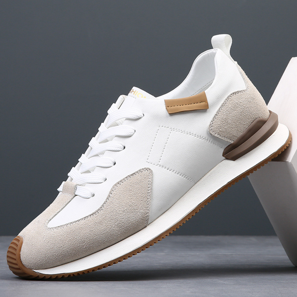 Eleganckie czarne buty męskie, skandynawski design, oddychające, wygodne, idealne na każdą okazję.