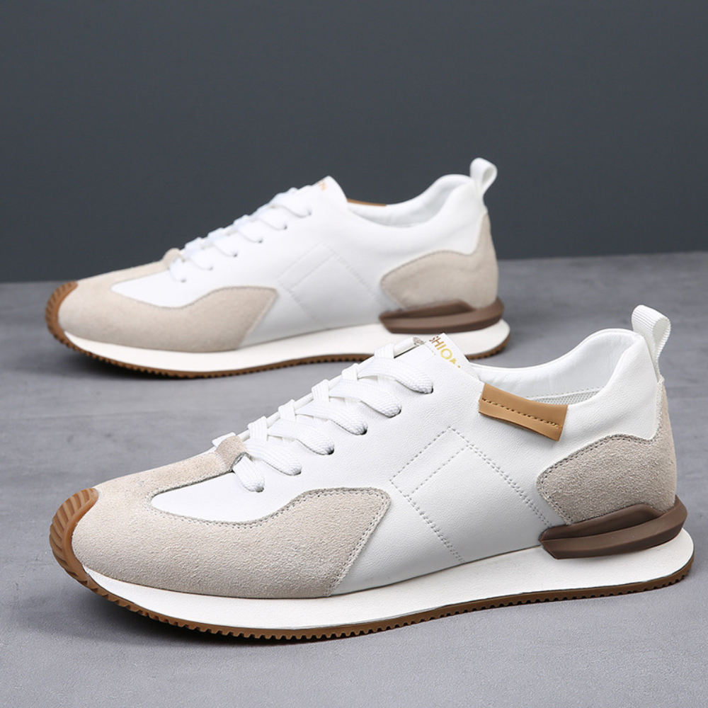 Eleganckie czarne buty męskie, skandynawski design, oddychające, wygodne, idealne na każdą okazję.