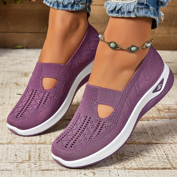 Szare, eleganckie, damskie buty ortopedyczne, z nowoczesnym designem i wsparciem łuku stopy.