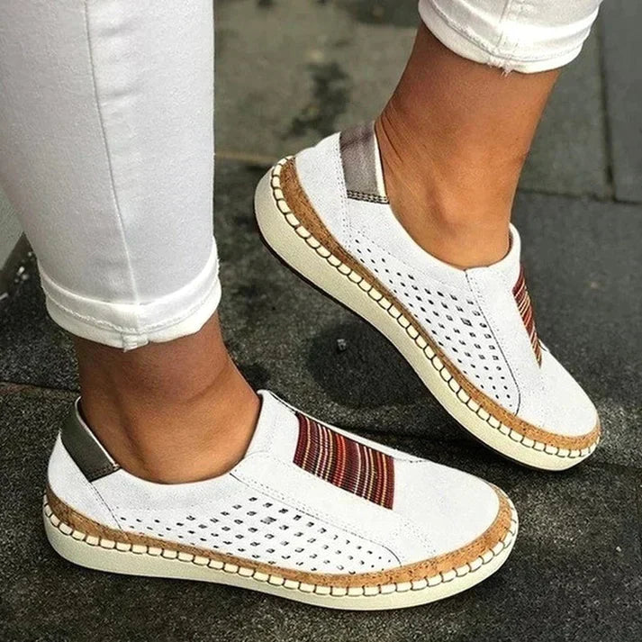 Damskie buty ortopedyczne, komfortowe, doskonałe wsparcie, nowoczesny styl, dostępne w wielu kolorach, widok z boku