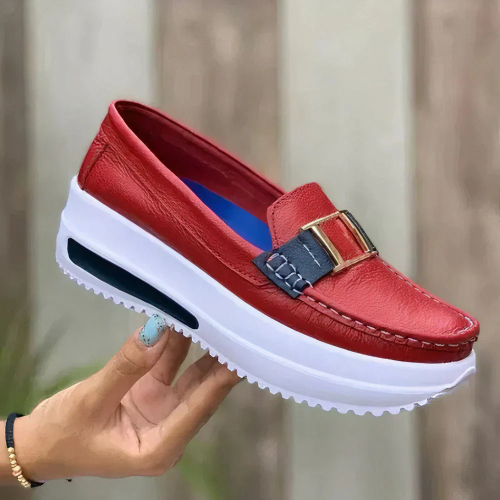 Damskie buty ortopedyczne, eleganckie buty wsuwane, nowoczesny design, ergonomiczny komfort do codziennego użytku.