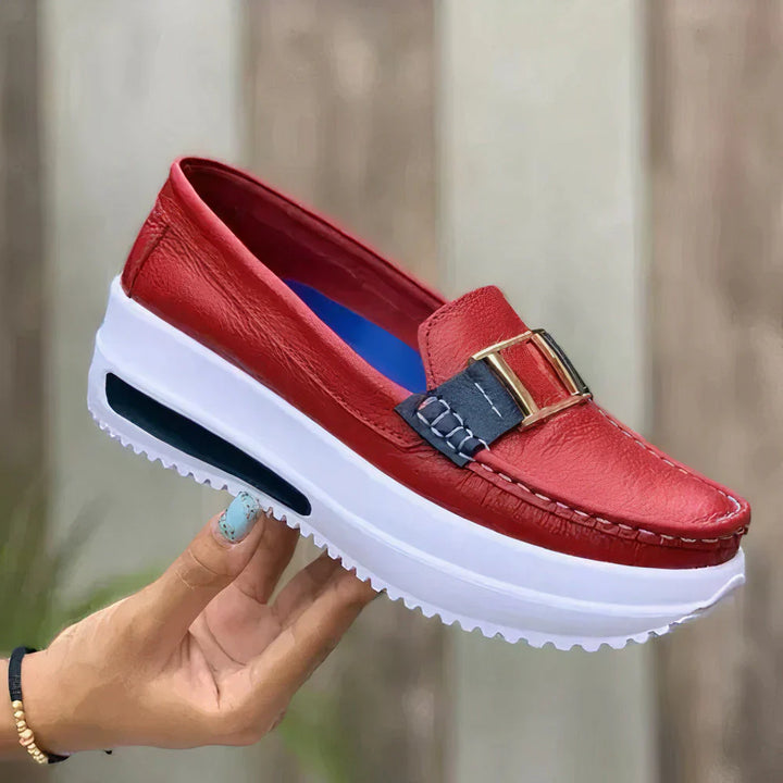 Damskie buty ortopedyczne, eleganckie buty wsuwane, nowoczesny design, ergonomiczny komfort do codziennego użytku.