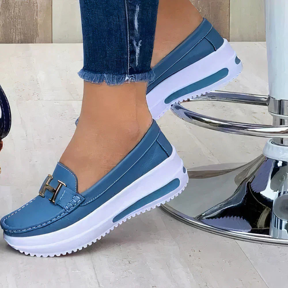 Damskie buty ortopedyczne, eleganckie buty wsuwane, nowoczesny design, ergonomiczny komfort do codziennego użytku.