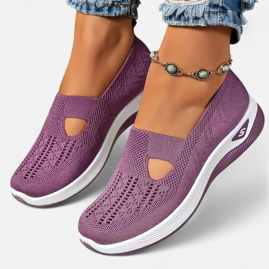 Damskie lekkie buty ortopedyczne, nowoczesny design bez sznurowadeł, wygoda i ergonomiczne wsparcie.