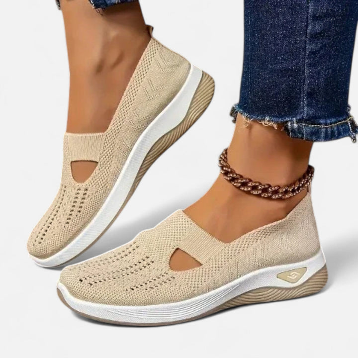 Damskie lekkie buty ortopedyczne, nowoczesny design bez sznurowadeł, wygoda i ergonomiczne wsparcie.