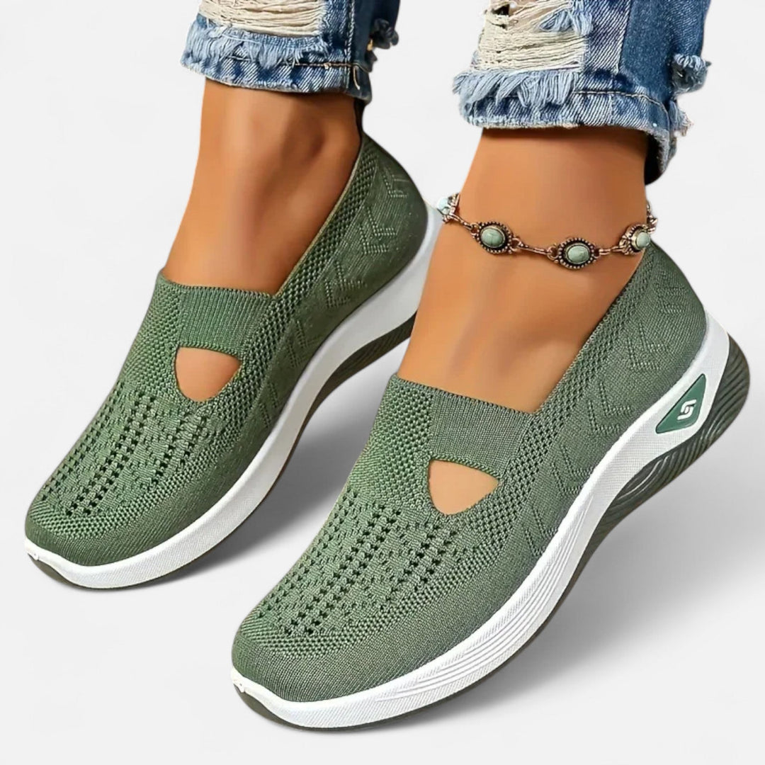 Damskie lekkie buty ortopedyczne, nowoczesny design bez sznurowadeł, wygoda i ergonomiczne wsparcie.