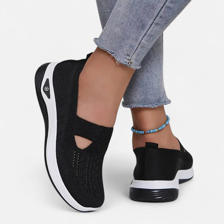 Damskie lekkie buty ortopedyczne, nowoczesny design bez sznurowadeł, wygoda i ergonomiczne wsparcie.