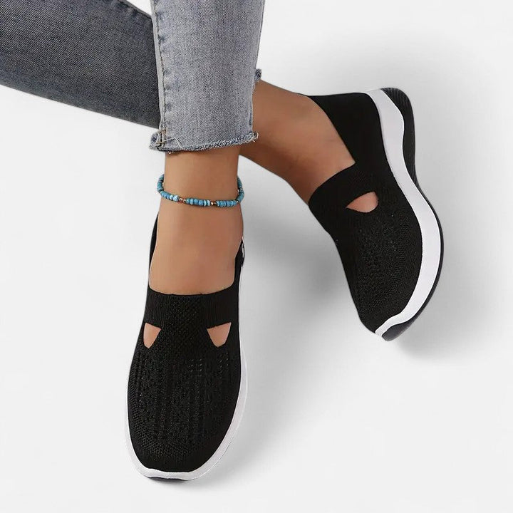 Damskie lekkie buty ortopedyczne, nowoczesny design bez sznurowadeł, wygoda i ergonomiczne wsparcie.