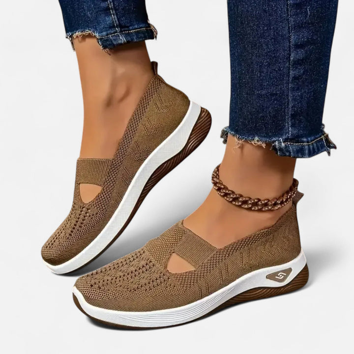 Damskie lekkie buty ortopedyczne, nowoczesny design bez sznurowadeł, wygoda i ergonomiczne wsparcie.