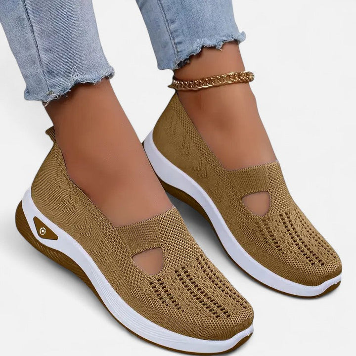 Damskie lekkie buty ortopedyczne, nowoczesny design bez sznurowadeł, wygoda i ergonomiczne wsparcie.