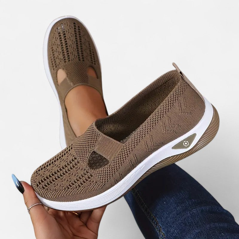 Damskie lekkie buty ortopedyczne, nowoczesny design bez sznurowadeł, wygoda i ergonomiczne wsparcie.
