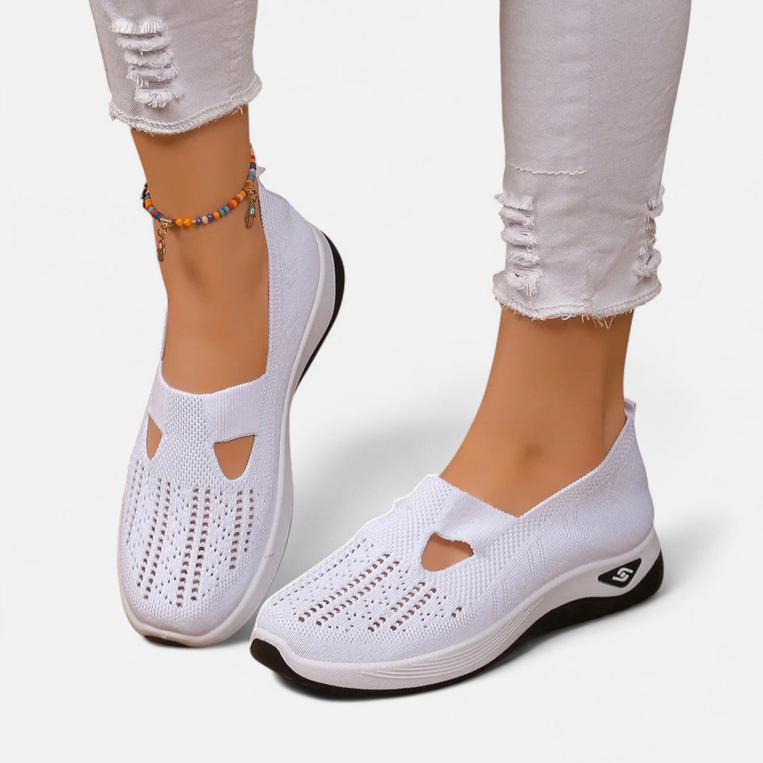 Damskie lekkie buty ortopedyczne, nowoczesny design bez sznurowadeł, wygoda i ergonomiczne wsparcie.