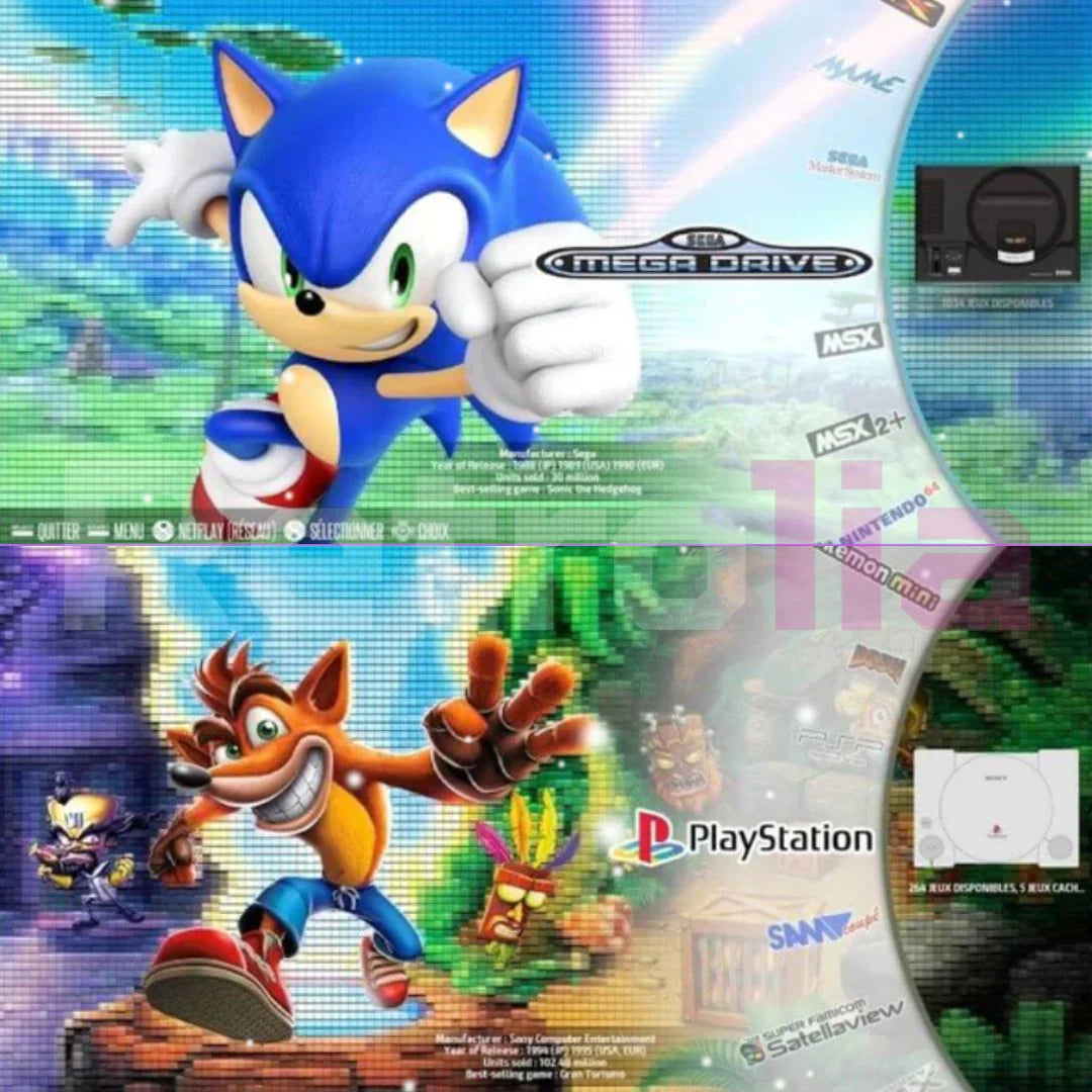 Konsola do gier retro 4K z kontrolerami, ponad 20 000 gier w zestawie, połączenie HDMI, nostalgiczne doświadczenie