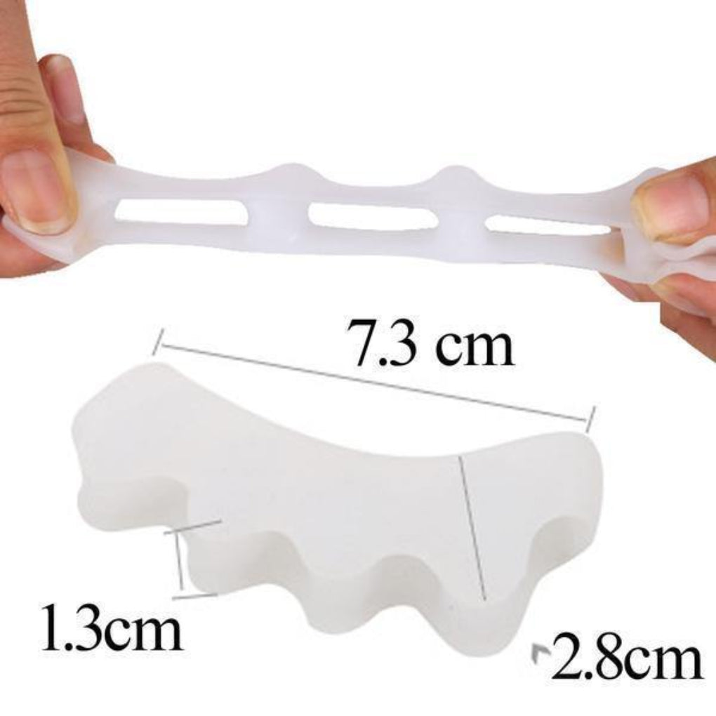 Miękki żelowy korektor i separator palców, łagodzi nacisk i wyrównuje palce dla optymalnego komfortu