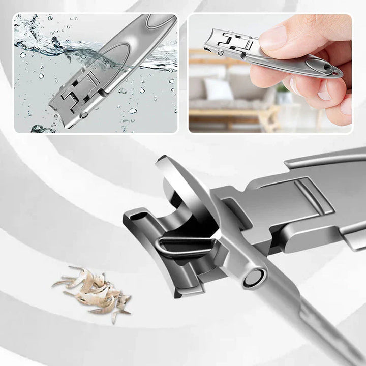 Ergonomiczne cążki do paznokci ze stali nierdzewnej, kompaktowy design dla precyzyjnego i łatwego manicure, antypoślizgowy komfort.