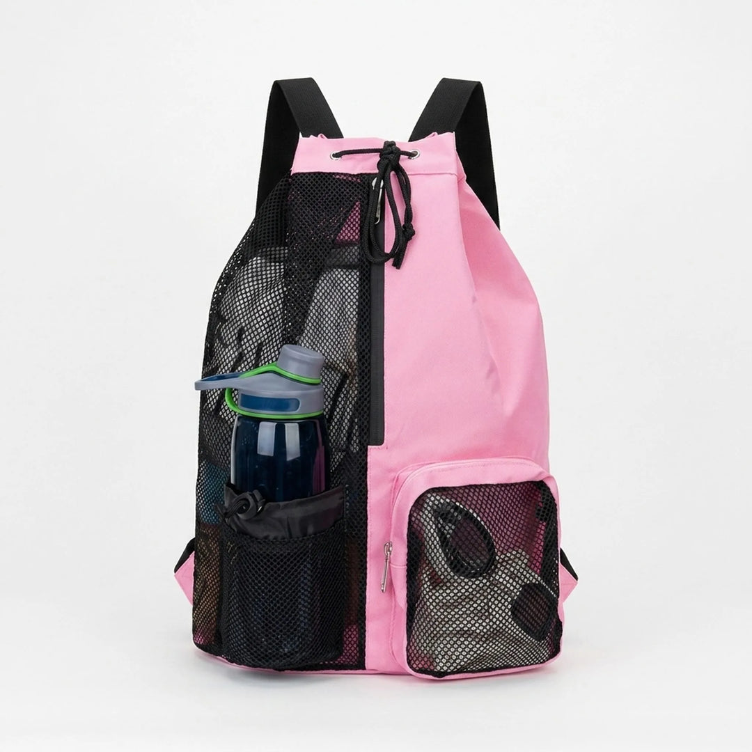 Uniwersalny plecak sportowy unisex na sznurkach, idealny jako gym bag. Oddychający worek na trening lub basen.