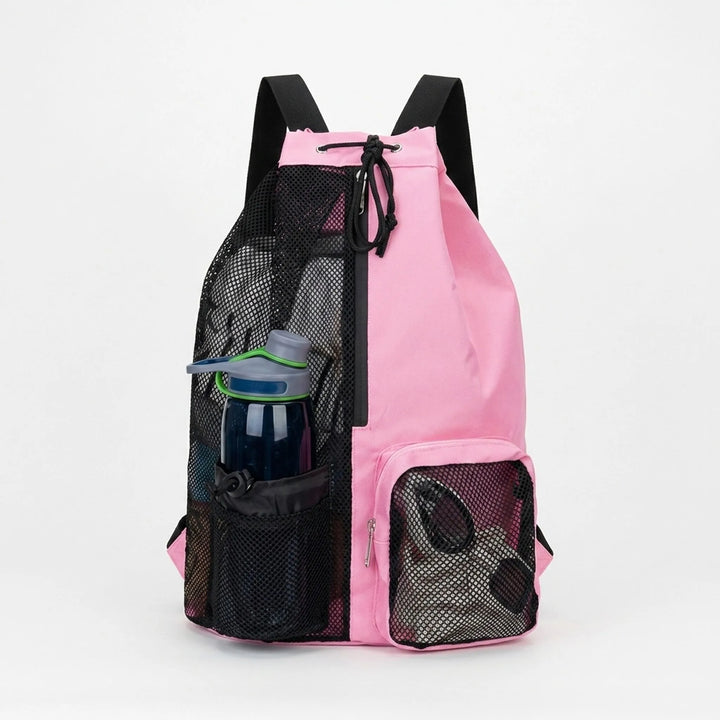 Uniwersalny plecak sportowy unisex na sznurkach, idealny jako gym bag. Oddychający worek na trening lub basen.