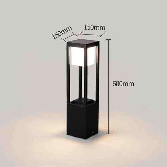 Zewnętrzna Lampa Solarna Cube 60cm - Wydajne Oświetlenie LED