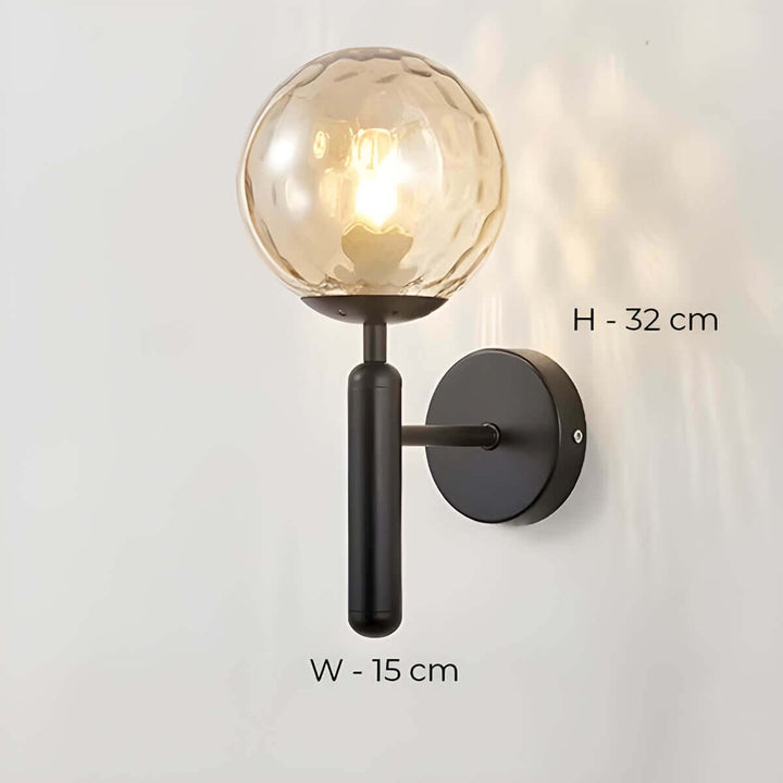 Clair - Lampe Murale En Verre Artisanal