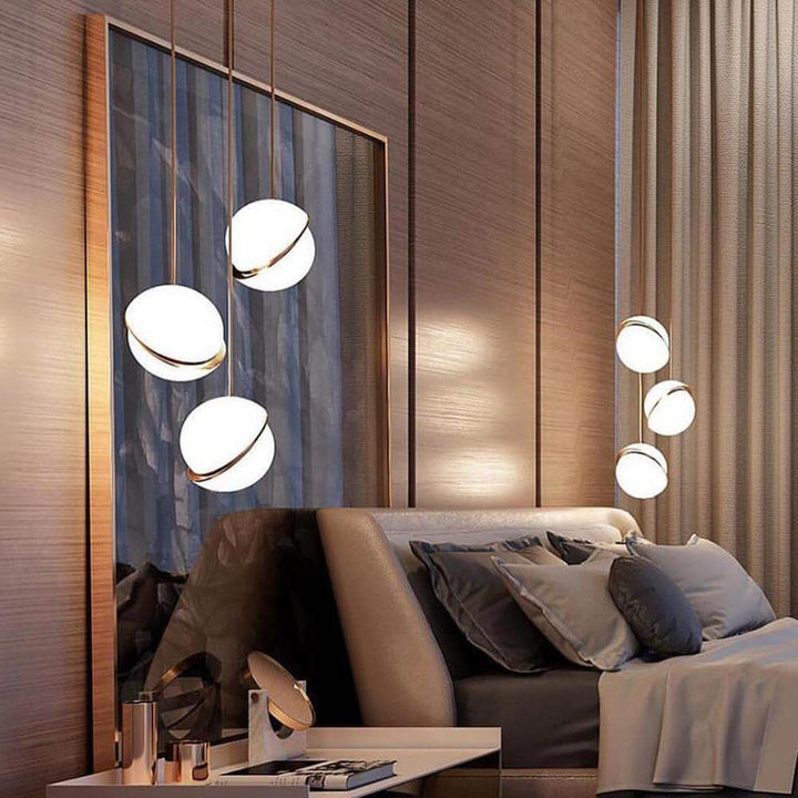 Designerska lampa Croissant, nowoczesne oświetlenie wnętrza