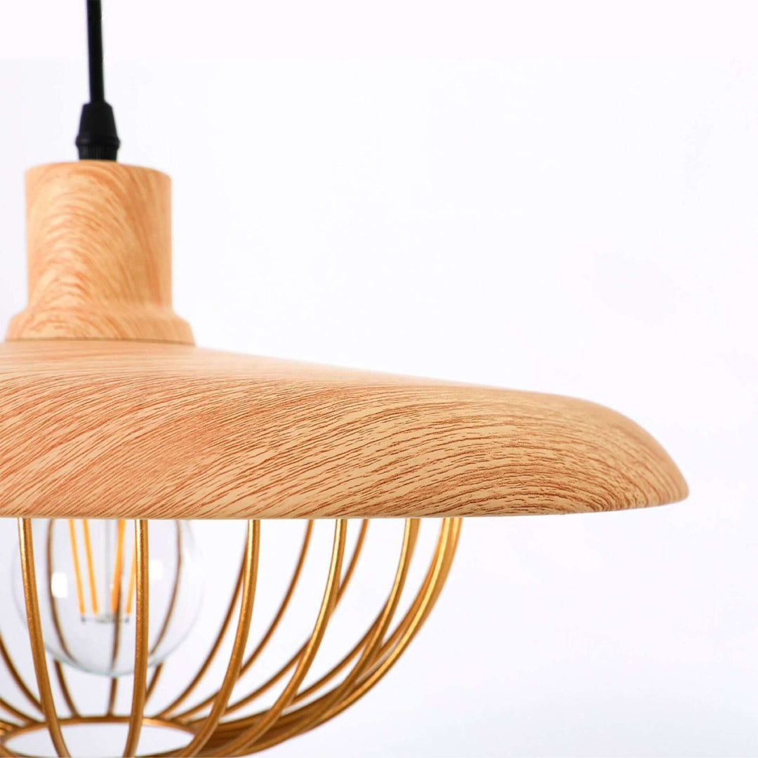 Lampy Wiszące z Imitacji Słojów Drewna