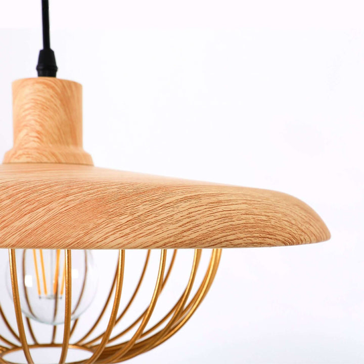 Lampy Wiszące z Imitacji Słojów Drewna
