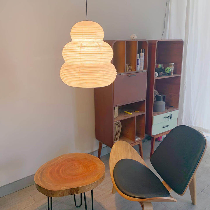 Wisząca Lampa z Papieru Ryżowego