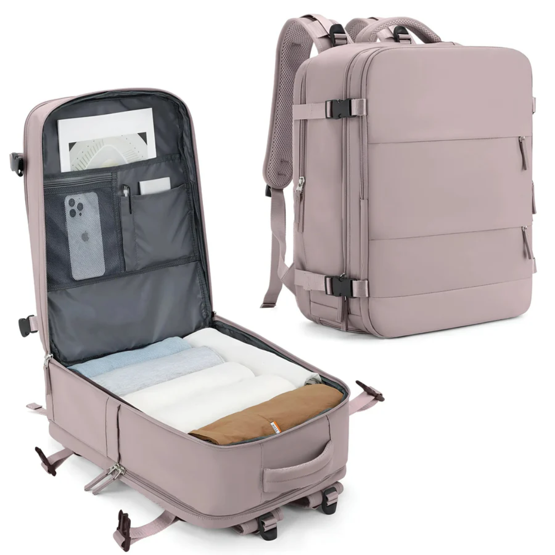 Damska walizka podręczna TravelMate. Duża pojemność, stylowy design. Idealna na weekendowe wypady i krótki bagaż.