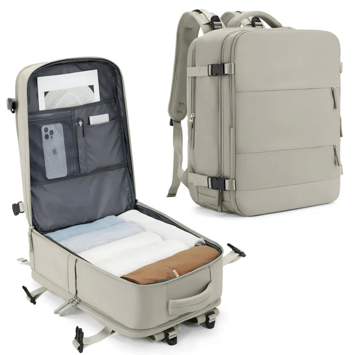 Stylowa walizka podróżna damska TravelMate. Modny design i funkcjonalność. Duży bagaż podręczny na weekend.
