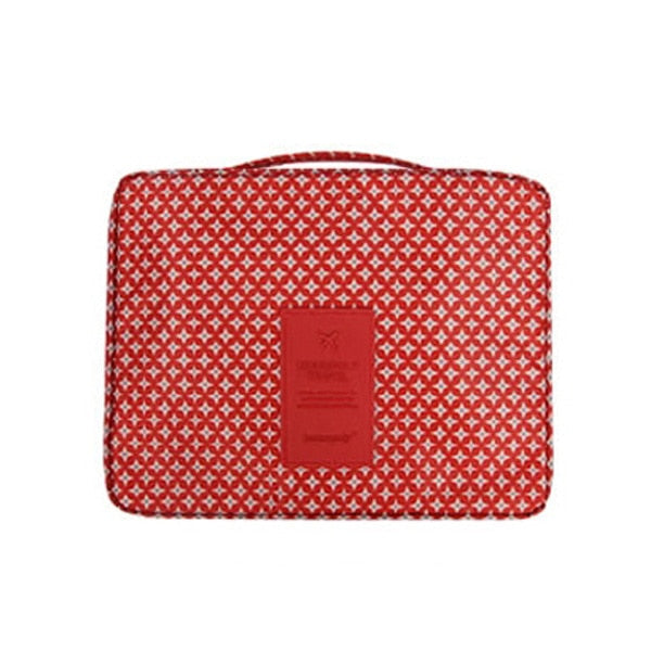 Podróżny organizer na kosmetyki, wodoodporny, kompaktowy, gratis mini etui w zestawie.