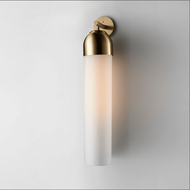 Elegancka Szklana Lampa Ścienna Art Deco