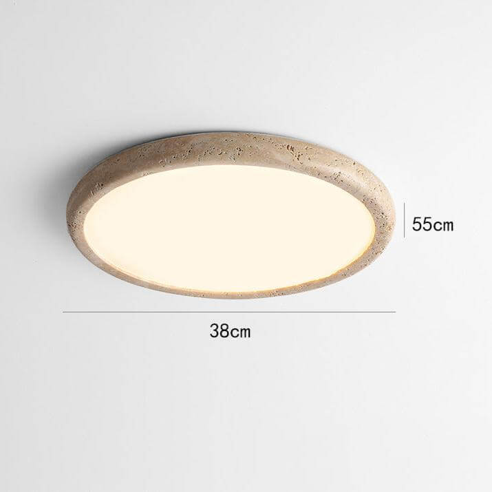 Współczesna lampa sufitowa LED z kamienia