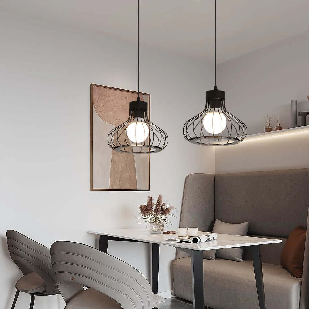 Nowoczesna metalowa lampa wisząca