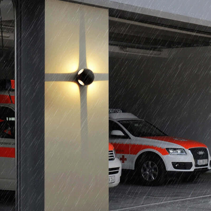 Kula Ścienna Aluminiowa - Nowoczesne Oświetlenie Wnętrz