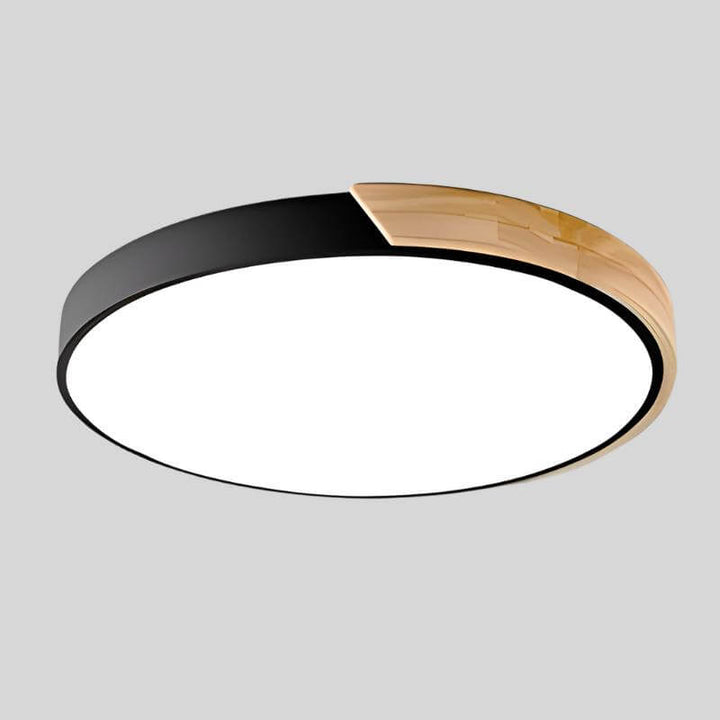 Okrągła Lampa Sufitowa LED Nordic Wood – Nowoczesne Oświetlenie